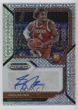 2021 Prizm Draft Picks Sensational Signatures Mojo 7/25 Greg Brown III Auto 7ud