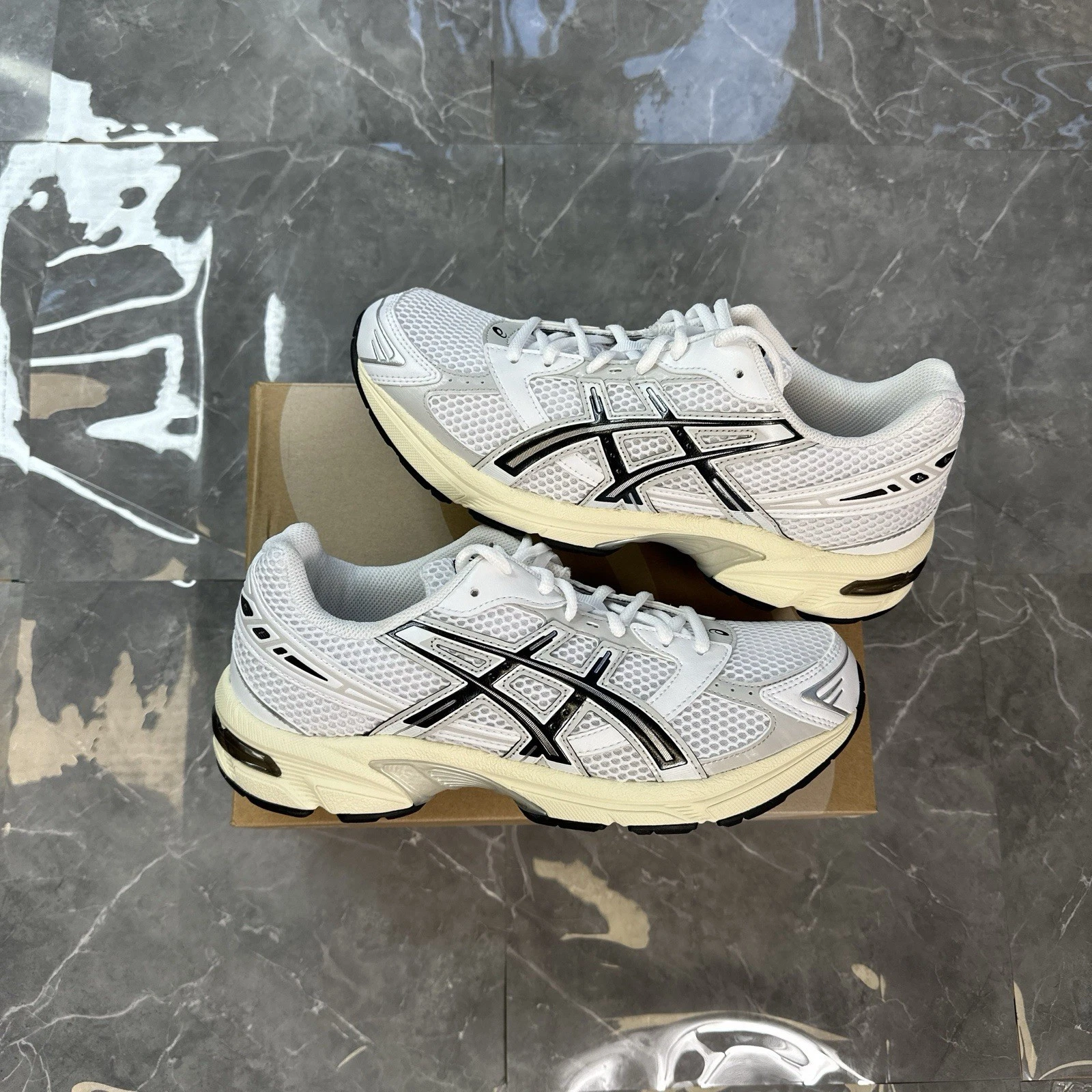 ASICS Gel 1130 'White Cloud Grey' 1201A256 118 UK3 SPEDIZIONE VELOCE!?