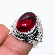 Red Carnelian Gemstone 925 Sterling Silver Jewelry All Size Ring For Gift