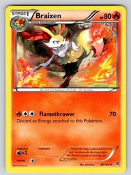 Braixen 26/162 XY BREAKthrough Uncommon Pokémon Card