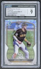 2023 Bowman Chrome Prospects Speckle Ref.  /299 Jackson Merrill #BCP-244 CGC 9