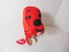 Vintage Japan Stuffed Red Huggles Dog Fun World With Tags 60s