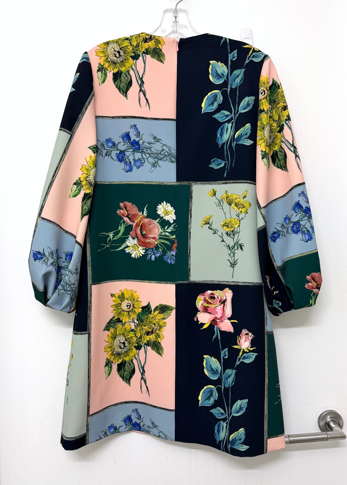 Lela Rose Floral Portrait Patchwork Print Balloon… - image 9