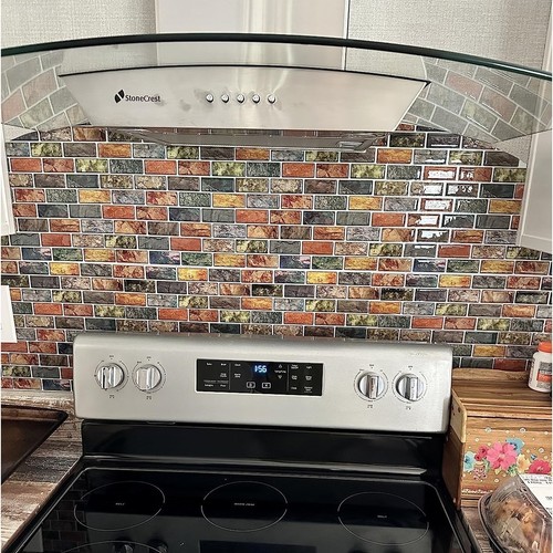 Art3d 10pcs Vinyl Peel and Stick Backsplash Tile for Multi-Color 10 Pack - Picture 5 of 5