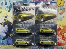 Hot Wheels Silver Series Fast & Furious Honda Civic Eg Lot Of 4 Cars
