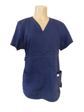 Grays Anatomy Scrubs Top Navy Blue Size L