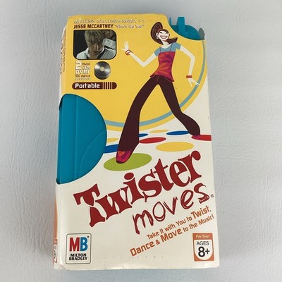 Twister Moves Portable Party Game CD Dance Moves Mat Vintage 2006 Milton Bradley
