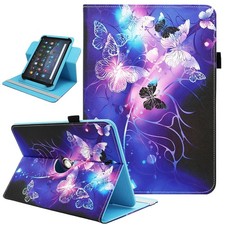Universal Purple Butterfly 10 10.1 11 Inch Android Tablet Case Cover Sleeve