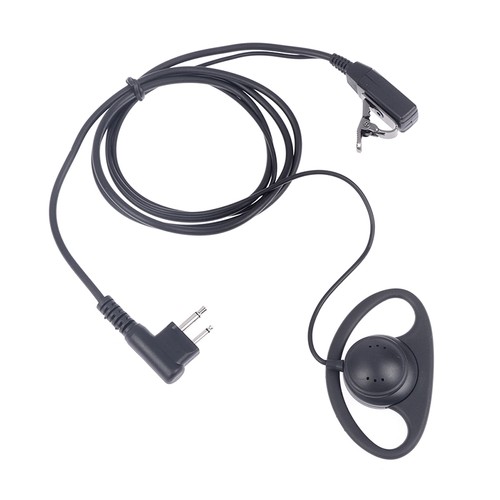2 Pin D-Shape Earpiece Headset MIC PTT Mic Earpiece Earphone for Baofeng - Photo 7/10