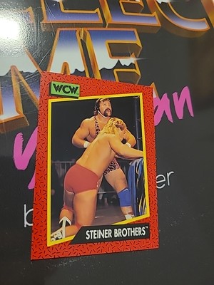 Impel WCW 1991 WWE Steiner Brothers Wrestling Trading Card