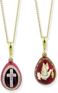 Authentic Celestial Dove & Cross Egg Talisman