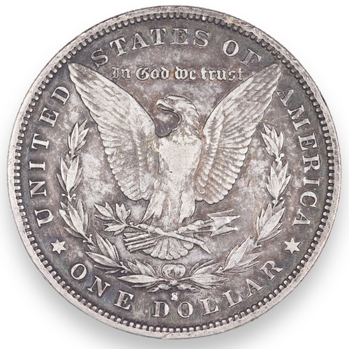 1892-S U.S. Morgan silver dollar - Picture 2 of 2