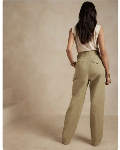NWT! Republic Women’s Heritage Explorer Belted Pants In Utilitarian Khaki 2 - Picture 6 of 16