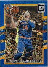 2017-18 Donruss Optic WILLY HERNANGOMEZ BLUE PRIZM PARALLEL #99 KNICKS /49