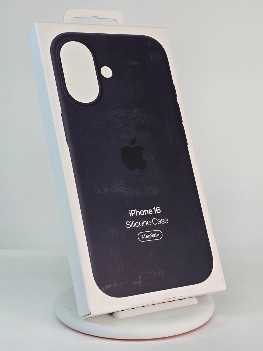 Genuine Apple iPhone 16 Silicone Case w/MagSafe - Black - New | eBay