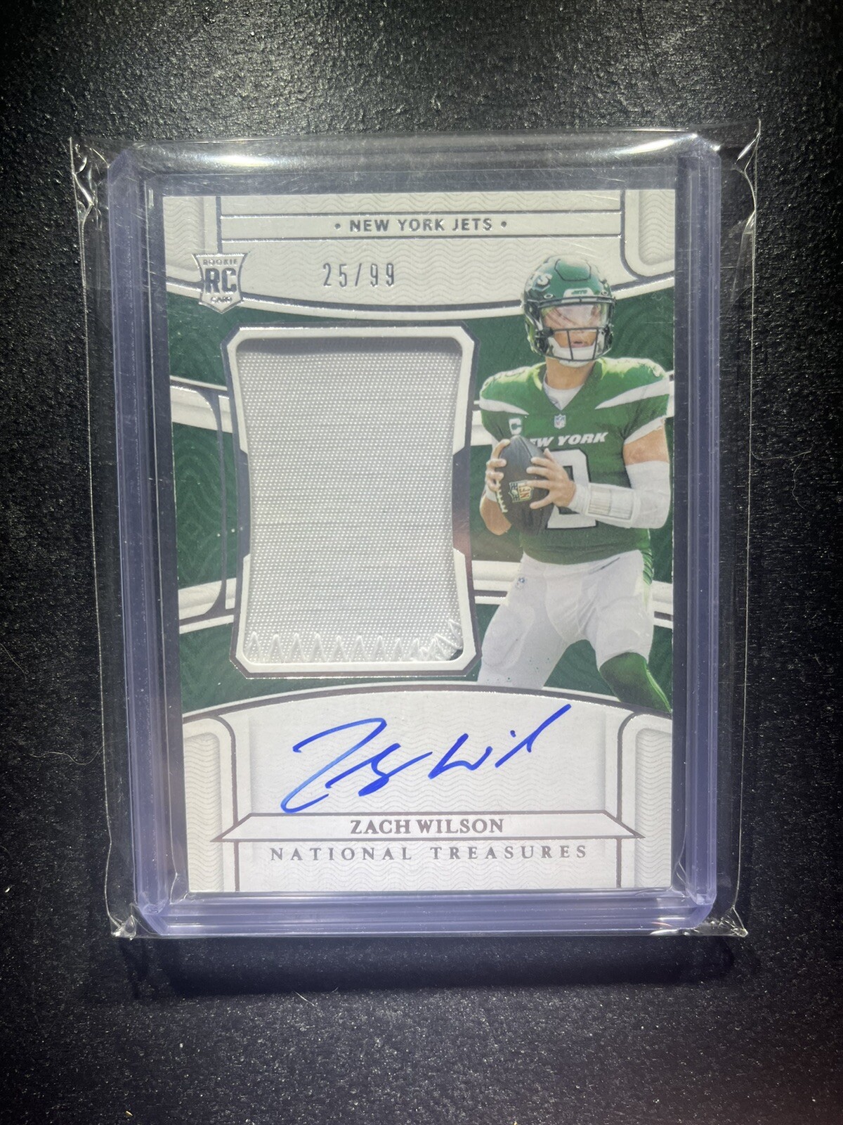 2021 Zach Wilson National Treasures RPA /99 #157 TRUE RPA Rookie RC