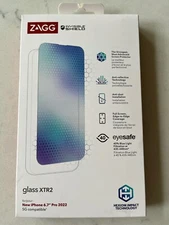 SET OF 2 ZAGG Invisible Shield Glass XTR2 Screen Protector for iPhone 14 Pro Max