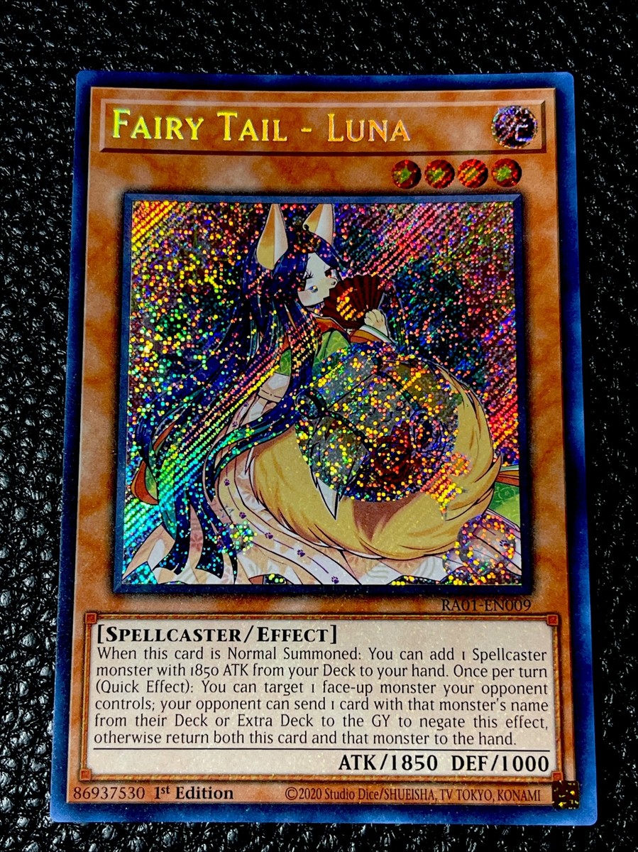 Fairy Tail - Luna RA01-EN009 Yugioh 1st Edition (New) Secret Rare