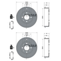 Bremstrommel Fiat T. Grande Punto/Evo/Corsa D 203MM