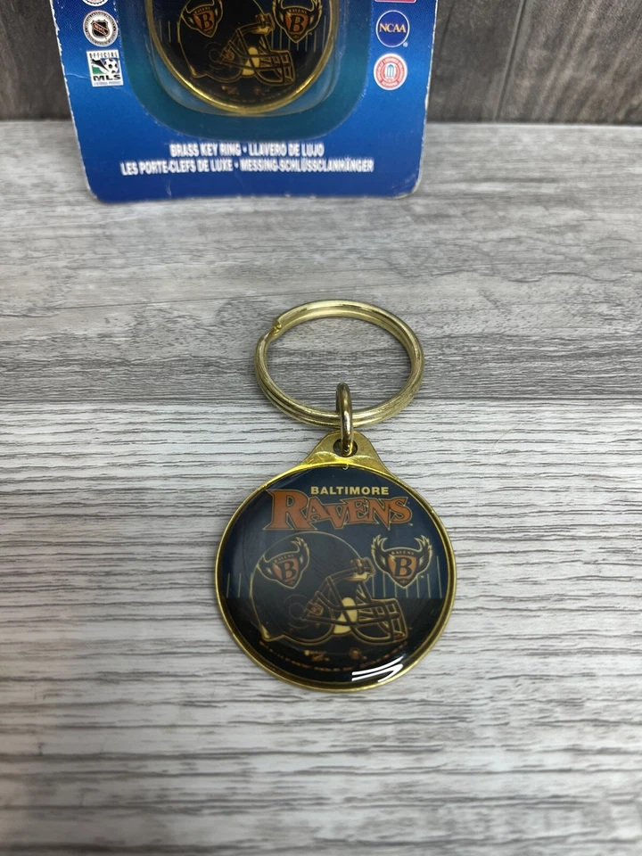 NFL Baltimore Ravens Keychain wincraft Key Chain New In Package Vintage USA Made - Image 3 of 4