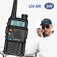 UV-5R Walkie Talkie Dual-Band 128 Channels Two Way Radios 136-174/400-520 MHz