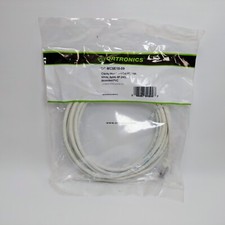 Ortronics Ethernet Clarity 5E Premium Category 5e Modular Patch Cord, White, 15  