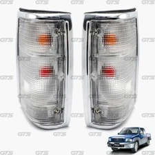 Pair Rear Chrome Clear Tail Lamp Light For Mazda Magnum B2000 B2200 B2500 1995