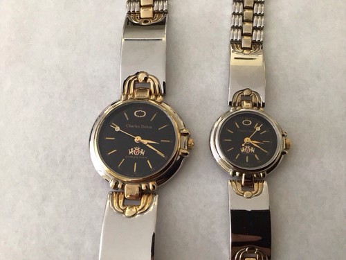 Charles Delton Quartz Two Tone Wrist Watches for Him and for Her,new battery’s - 第 1/4 張圖片