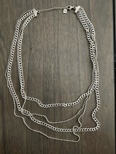 Silpada Happily Stranded Necklace 925 Sterling Silver Size 20  Adjustable