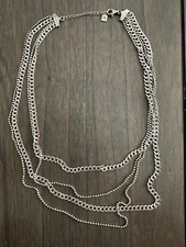 Silpada Happily Stranded Necklace 925 Sterling Silver  Size 20” Adjustable