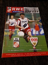 RWE - VfB Stuttgart /A Programm Fußball Regionalliga FC Rot Weiß Erfurt 2001