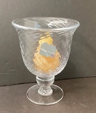 Simon Pearce Hartland Open Hurricane Footed Pillar Candle Holder Pear Candle Box