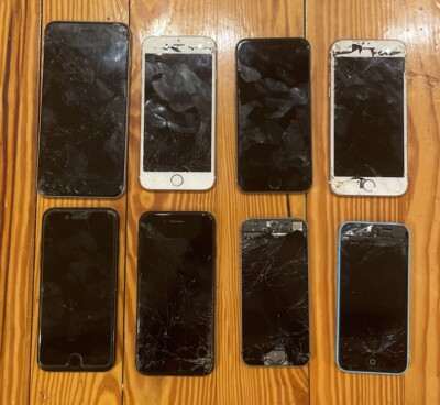 Lot Of 8 Apple iPhone 5c 5s 6S 6s+ Plus 7 As-Is/Broken/For Parts *UNTESTED*