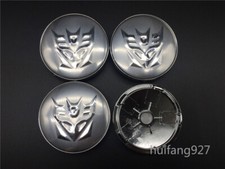 4x 60mm Auto Car Wheel Center Hub Caps Badge Sticker Decepticons Emblems Decal