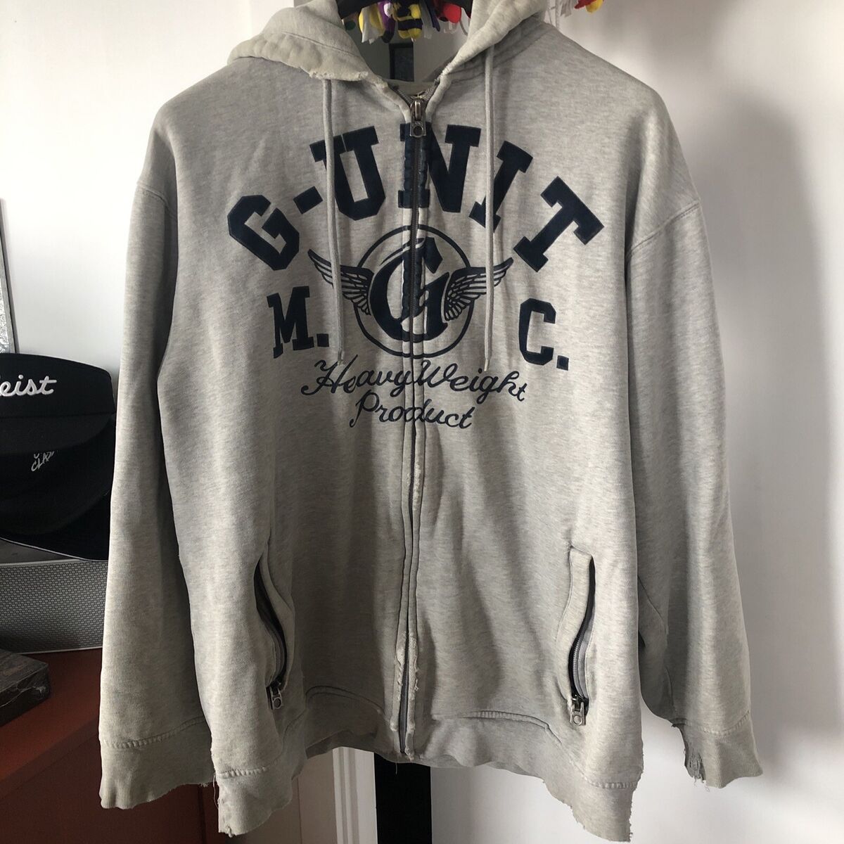 RARE Vintage Y2K G-Unit Heavy Weight Distressed Hoodie Size RARE Vintage Y2K G-Unit Heavy Weight Distressed Hoodie Size