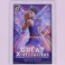 2021 Donruss Basketball NBA Great X-Pectations Quentin Grimes #13 Knicks