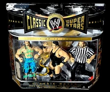 WWE CLASSIC SUPERSTARS 3 PACK SIGNED BY JAKE THE SNAKE ROBERTS 1/10,000 ANDRE