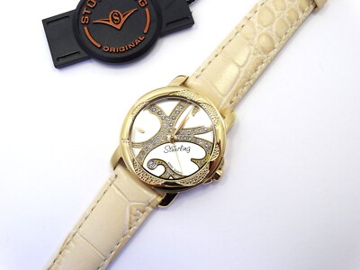 NIB STUHRLING Original DATE HEARTS Mother OF Pearl Dial  display picture 1