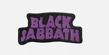 BLACK SABBATH - Embroidered Iron-On Patch Rock Heavy Metal Band