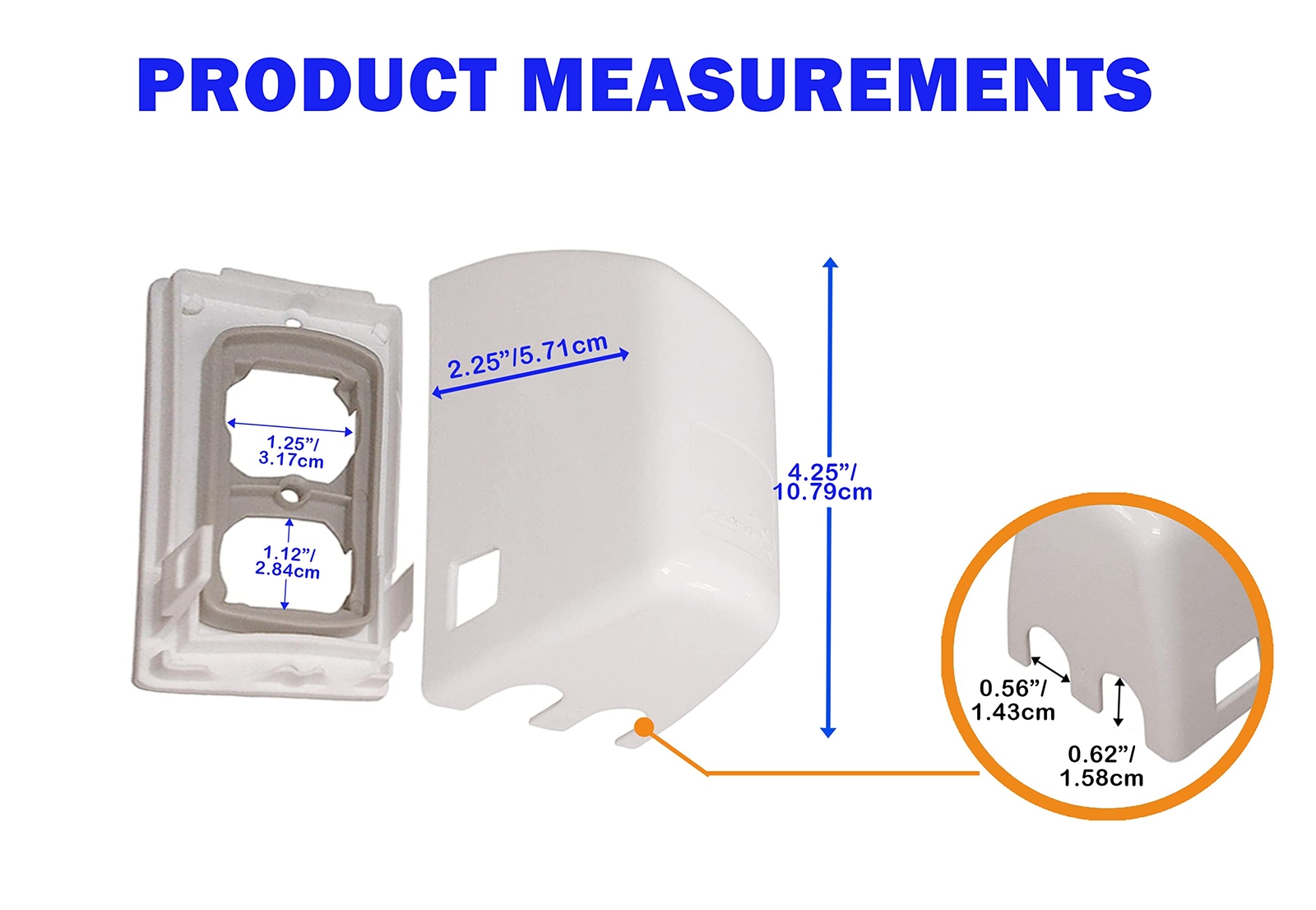 Dreambaby Dual Fit Outlet Cover Box - Baby Safety Outlet Cover for Standard &...