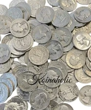 Silver Washington Quarters, Pre 65, Circulated, EVERY 8 SOLD Gets A SILVER  Coin