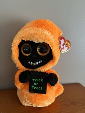 TY Beanie Boos Grinner The Ghoul 6” Halloween Plush Bean Bag NEW