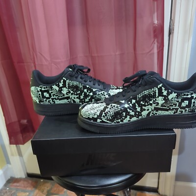 Size 12 Nike Air Force Foamposite Pro Cup Glow Snakeskin 2019  193151302700|