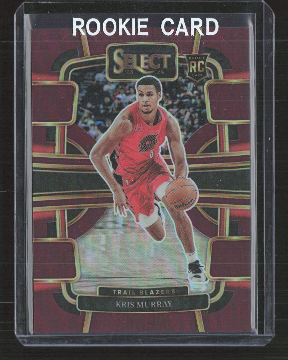 2023-24 Panini Select #91 Kris Murray Concourse Maroon Prizm /175 RC
