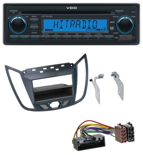 VDO AUX MP3 1DIN CD USB Car Stereo for Ford C-Max / Kuga - Dark Grey - Picture 1 of 5