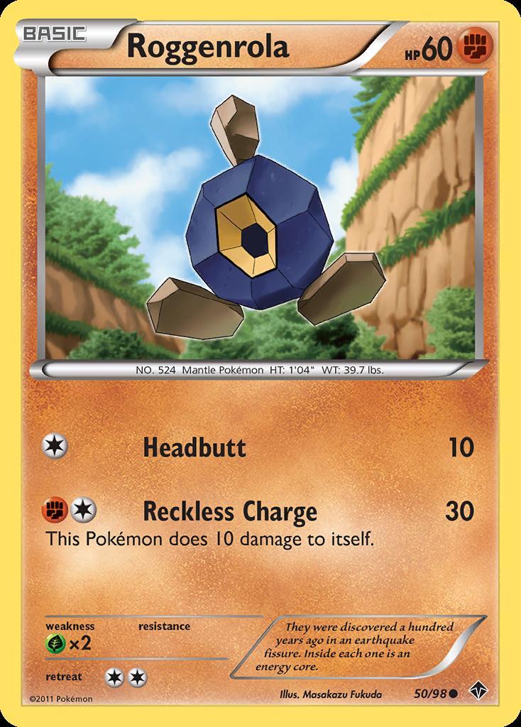 Pokemon Roggenrola (50/102) Emerging Powers LP