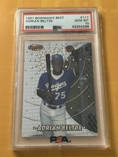 1997 Bowman's Best #117 Adrian Beltre RC PSA 10 📈 3000 Hits HOF Dodgers Rangers