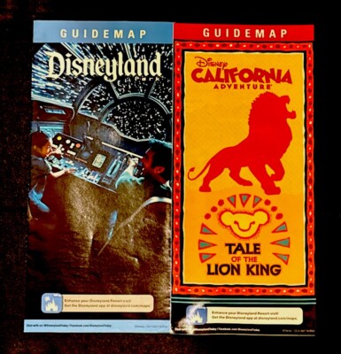 2ct Disneyland & California Adventure Maps Park Guide Map (Plan Your Trip)  Verb