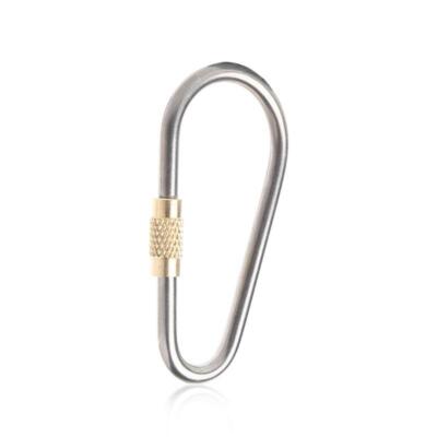 Camping Link Titanium Alloy Carabiner Keychain Hanging Lock Buckle Hook Key Ring