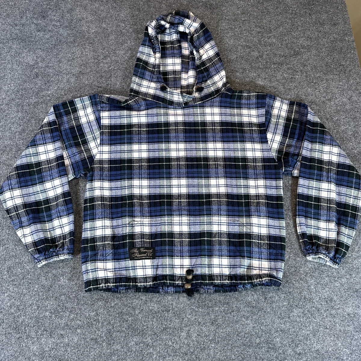 Flannel pullover hoodie cheap